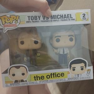 The Office funko pops- Toby and Micheal duo!!